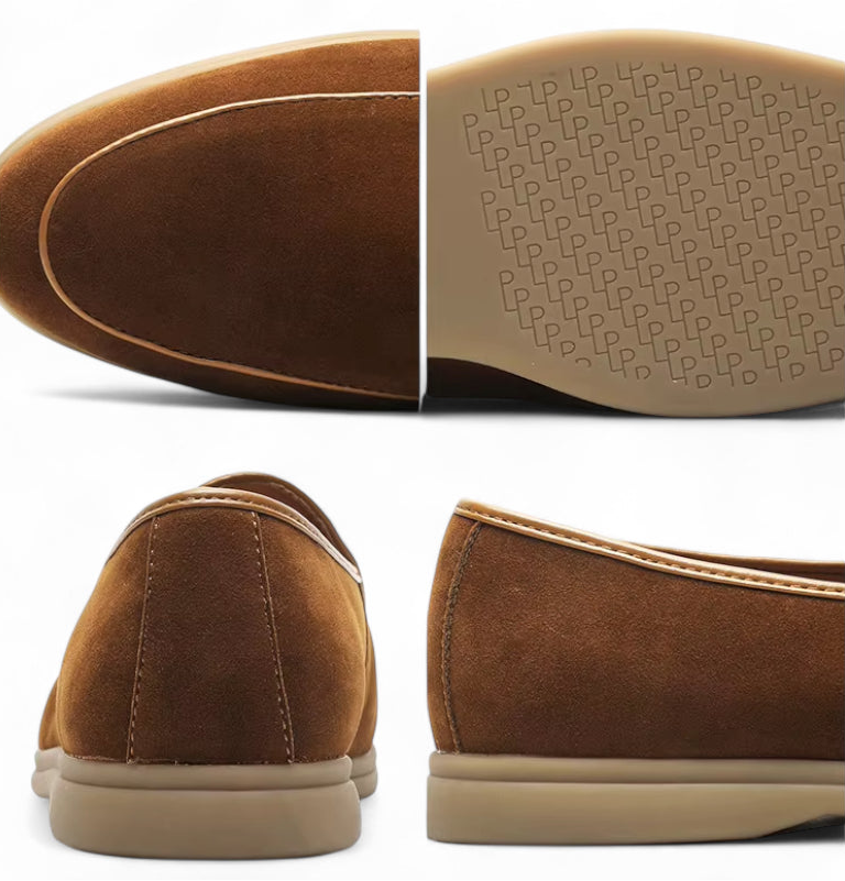 Mocassin Pour Homme En Daim Marron