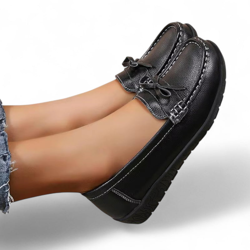 Mocassin Noeud Papillon Noir