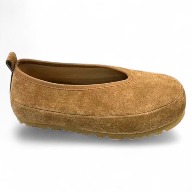 Mocassin Daim Camel Femme