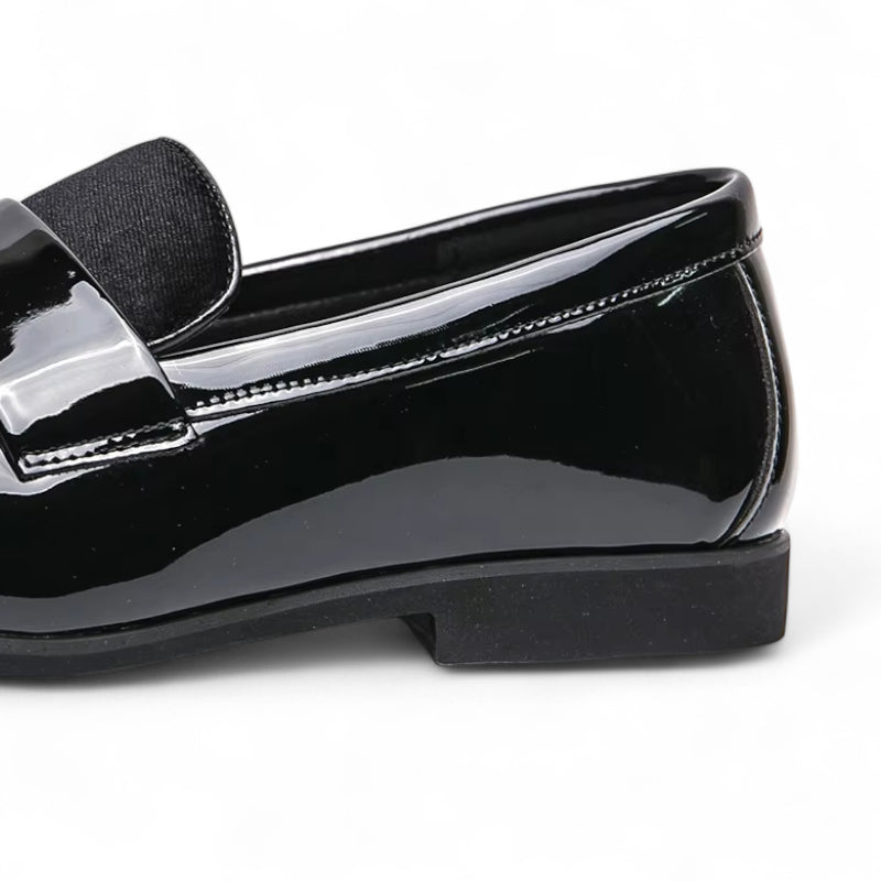 Mocassin Homme Noir Cuir Et Daim