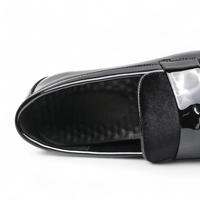 Mocassin Homme Noir Cuir Et Daim