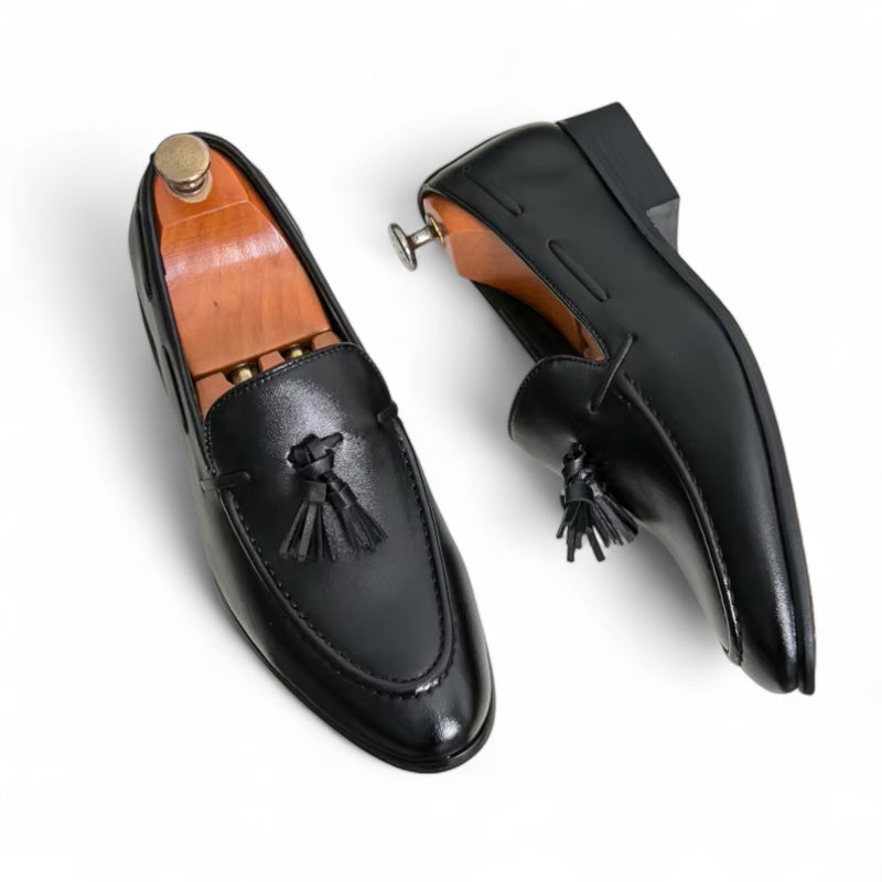 Mocassin Noir Gland Homme