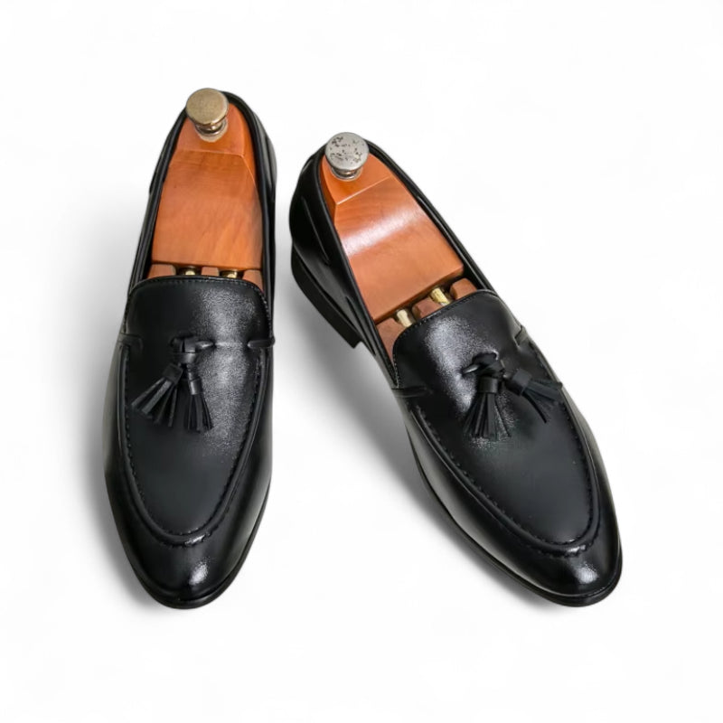 Mocassin Noir Gland Homme