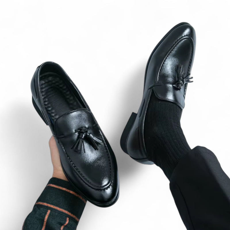 Mocassin Noir Gland Homme