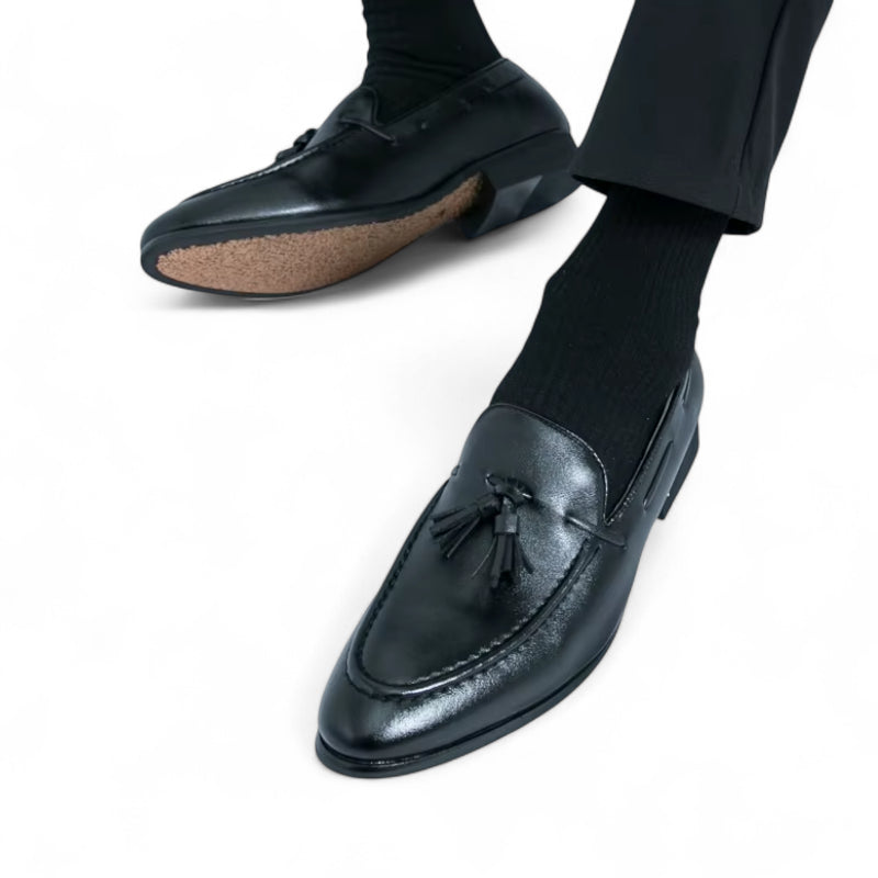 Mocassin Noir Gland Homme