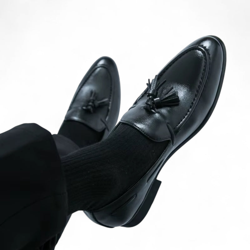 Mocassin Noir Gland Homme