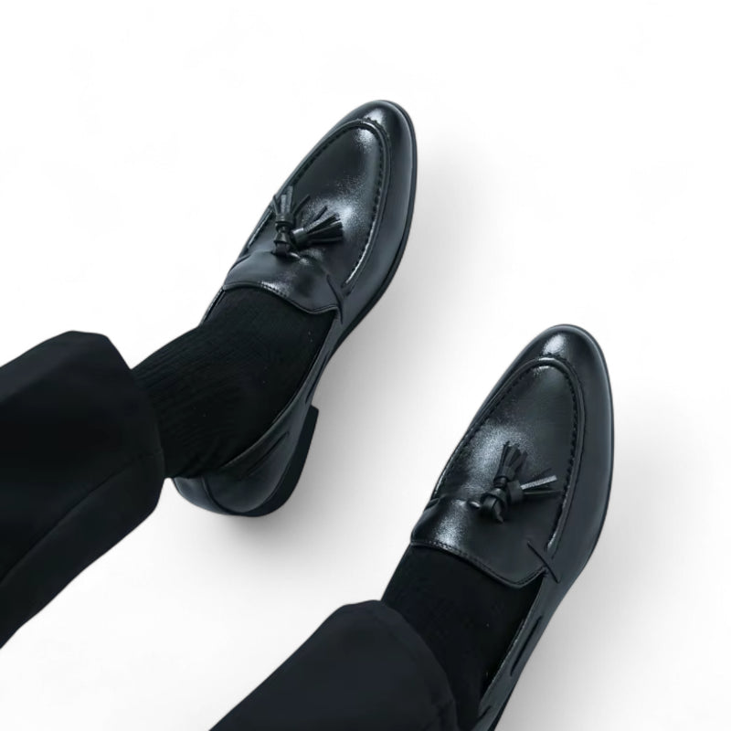 Mocassin Noir Gland Homme