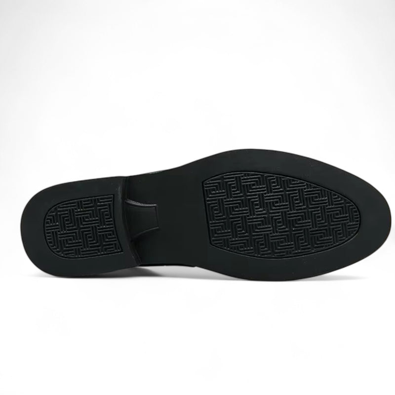 Mocassin En Daim Marron Semelle Noire Homme