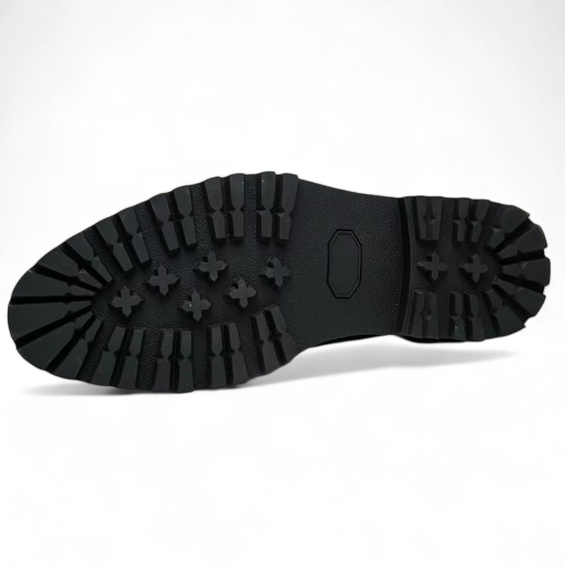 Mocassin En Cuir à Glands Compensé Pour Homme