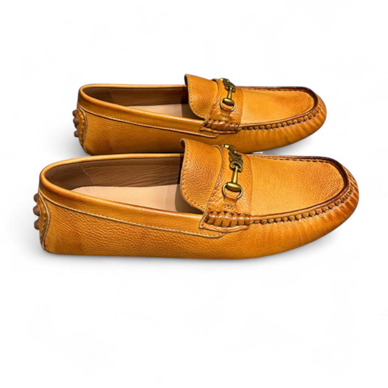 Mocassin Premium Cuir Véritable Marron Homme