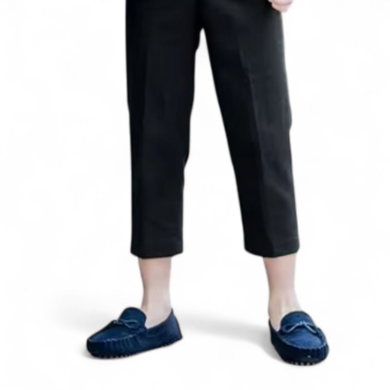 Mocassin Bleu Marine En Daim Enfant Bateau