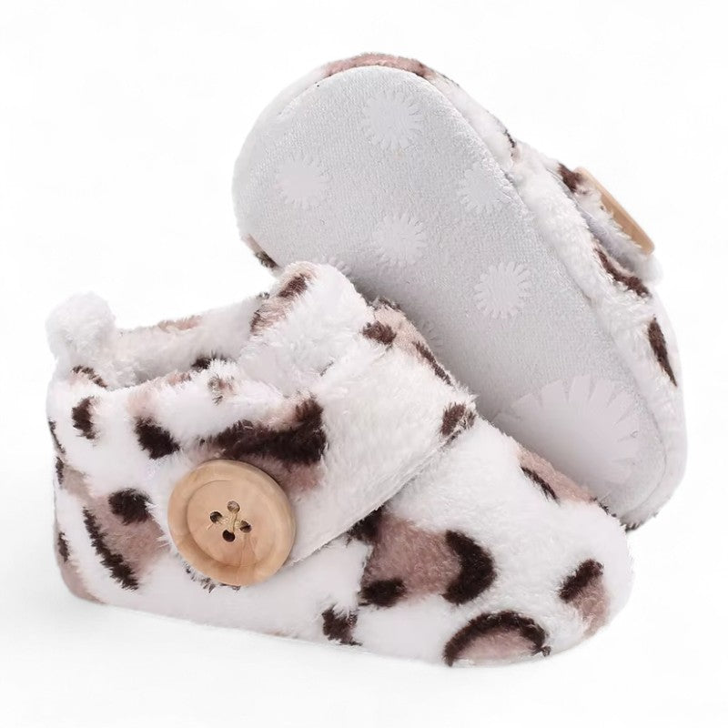 Mocassin Bébé Léopard En Coton