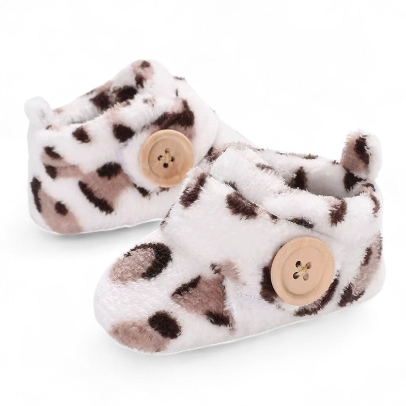 Mocassin Bébé Léopard En Coton