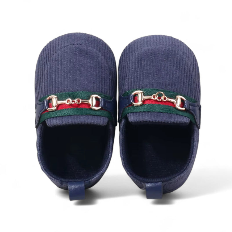 Mocassin Velour Bébé Bleu Marine