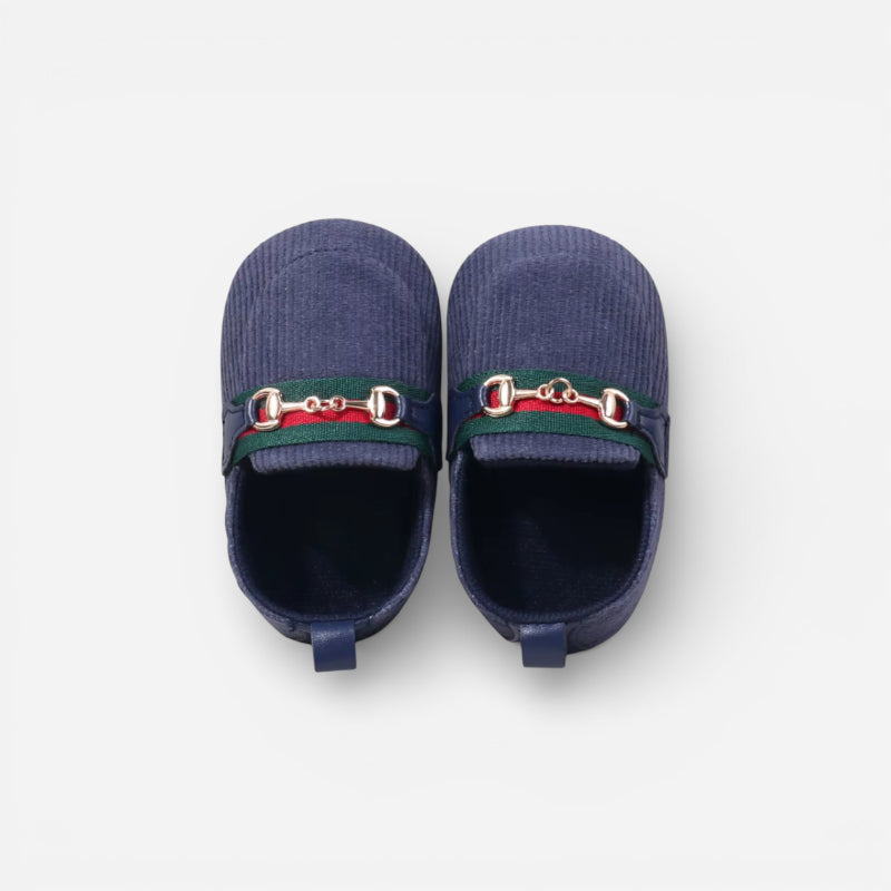 Mocassin Velour Bébé Bleu Marine