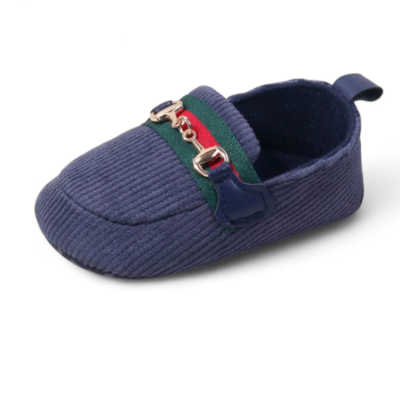 Mocassin Velour Bébé Bleu Marine
