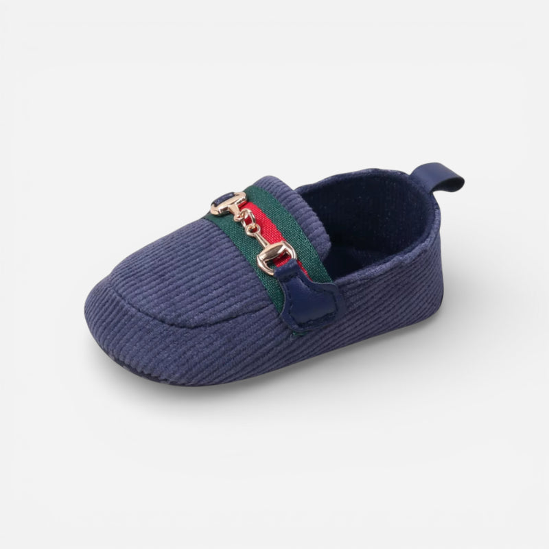 Mocassin Velour Bébé Bleu Marine