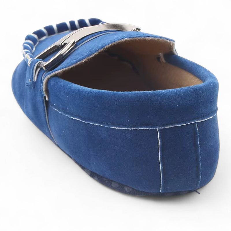 Mocassin Pour Bébé Bleu Avec Chainette