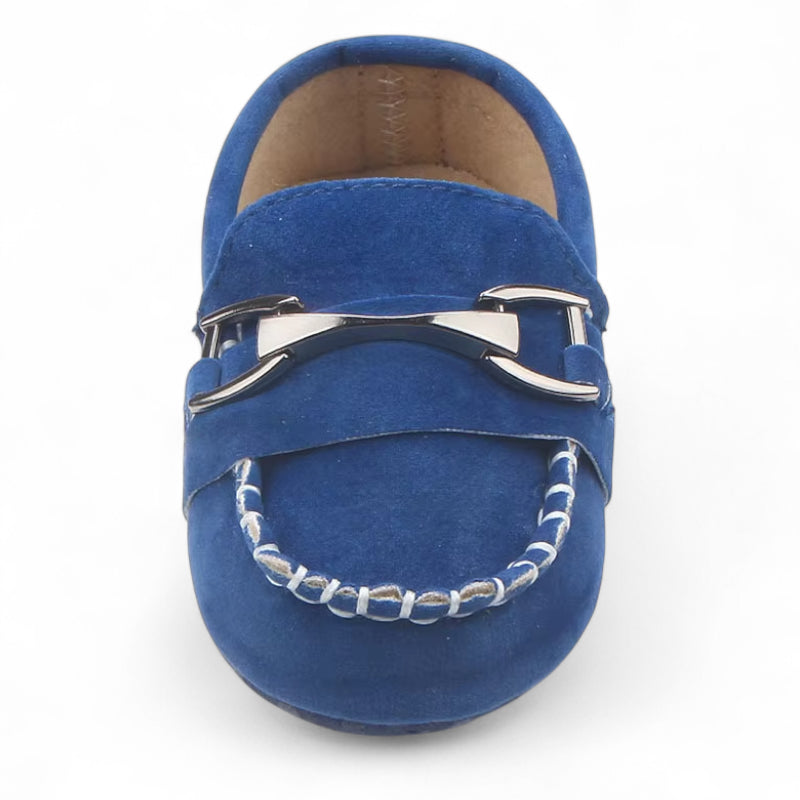Mocassin Pour Bébé Bleu Avec Chainette