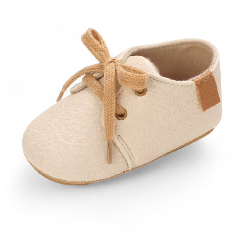 Mocassin Bébé à Lacet Beige