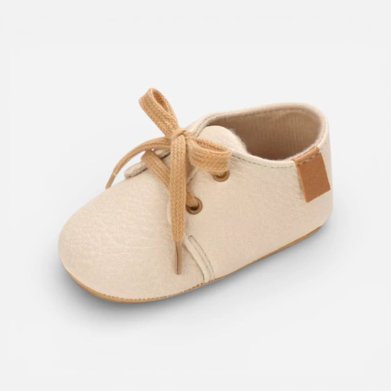 Mocassin Bébé à Lacet Beige