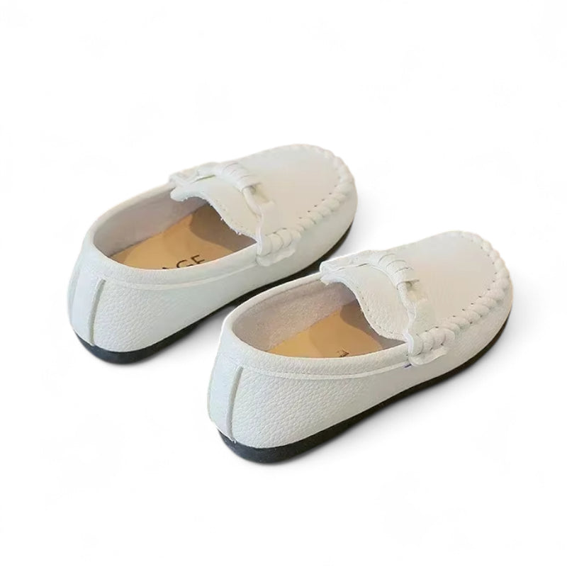 Mocassin Blanc Garçon
