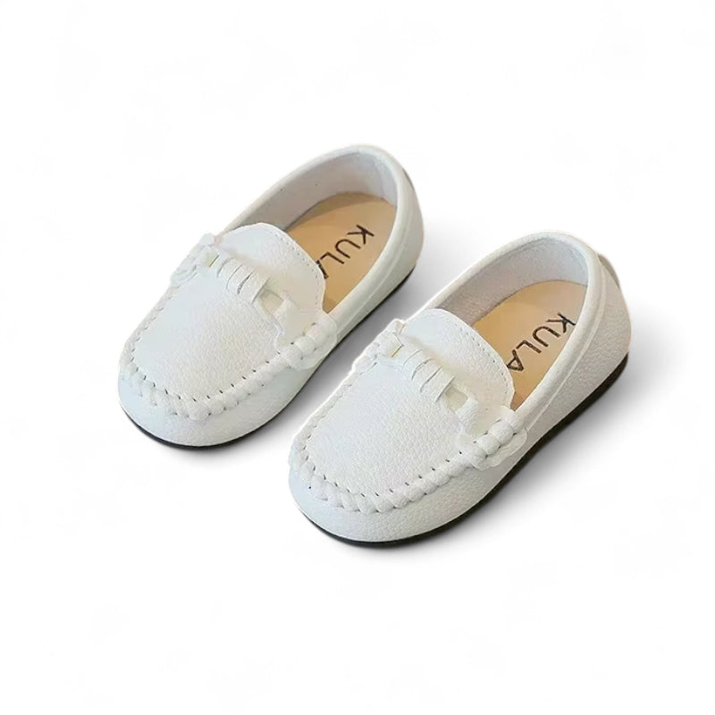 Mocassin Blanc Garçon