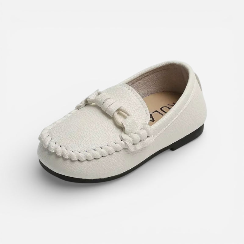 Mocassin Blanc Garçon