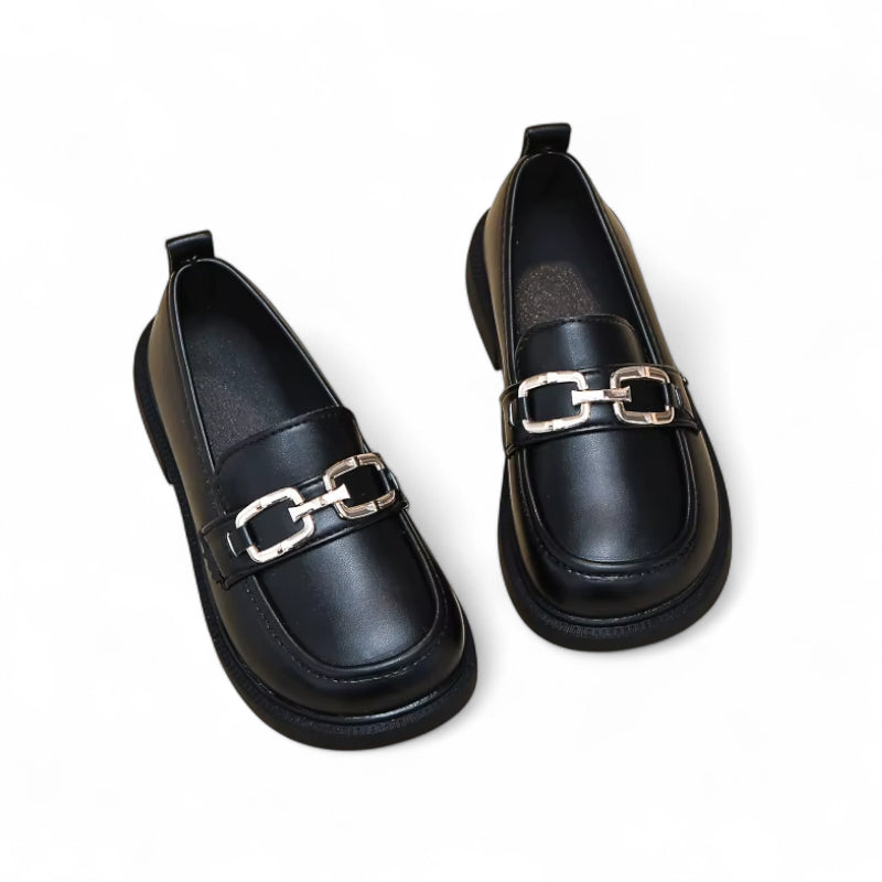 Mocassin Enfant Cuir Chainette