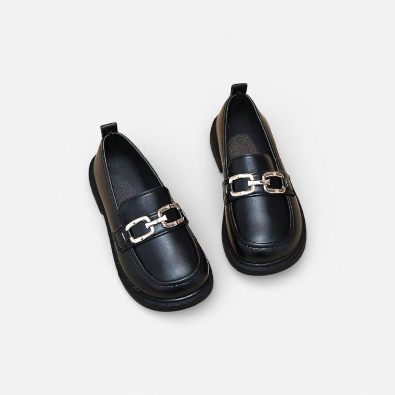 Mocassin Enfant Cuir Chainette