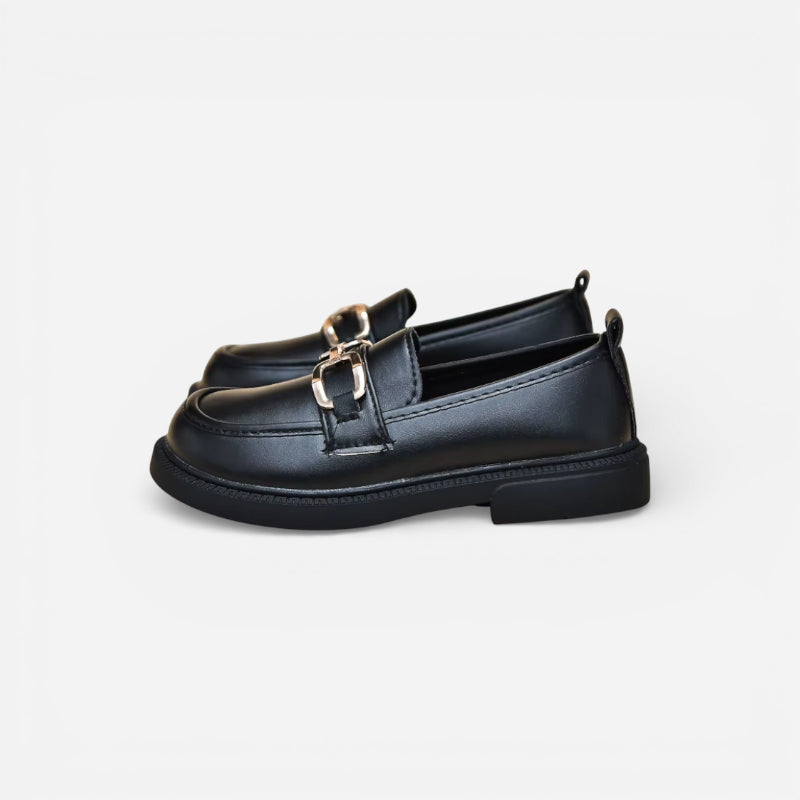 Mocassin Enfant Cuir Chainette