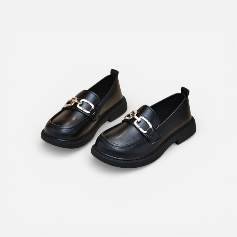 Mocassin Enfant Cuir Chainette