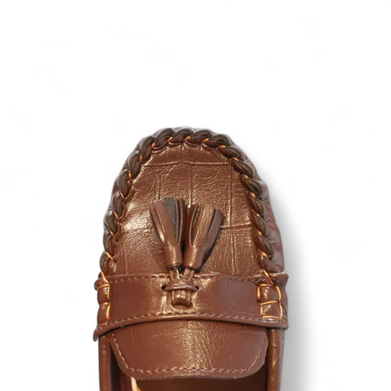 Mocassin Garçon Marron à Glands