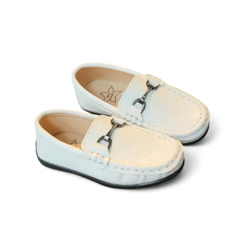 Mocassin Fillette Blanc