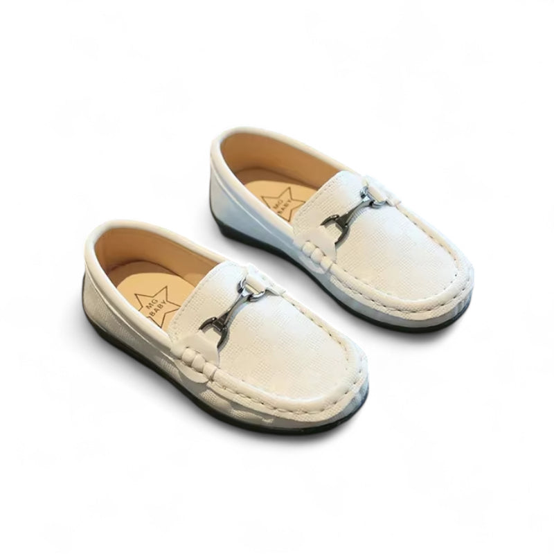 Mocassin Fillette Blanc