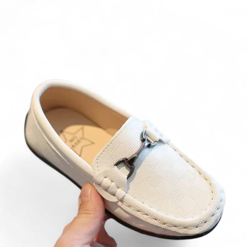 Mocassin Fillette Blanc