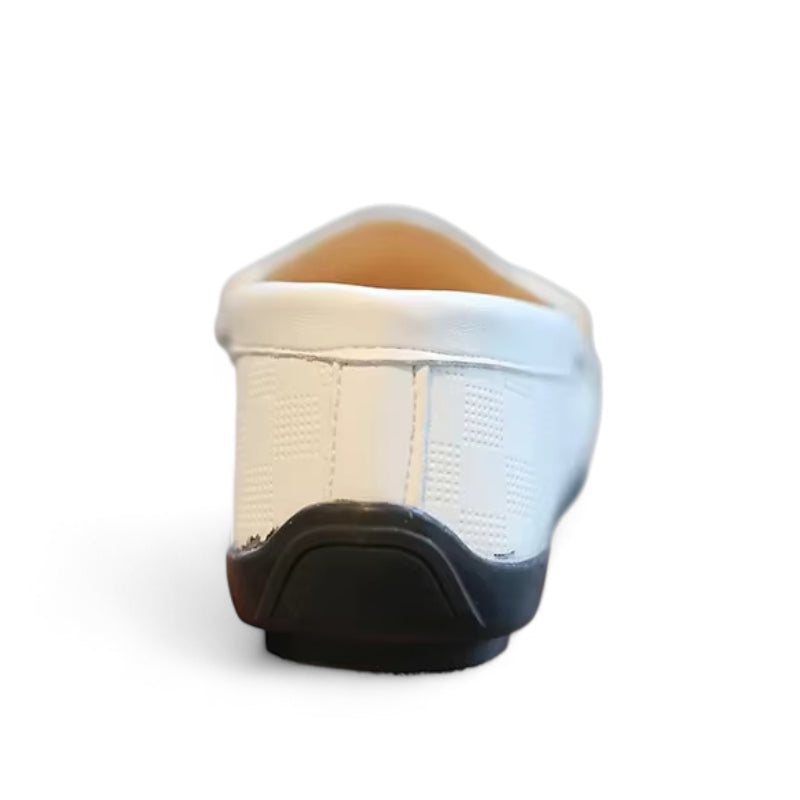 Mocassin Fillette Blanc