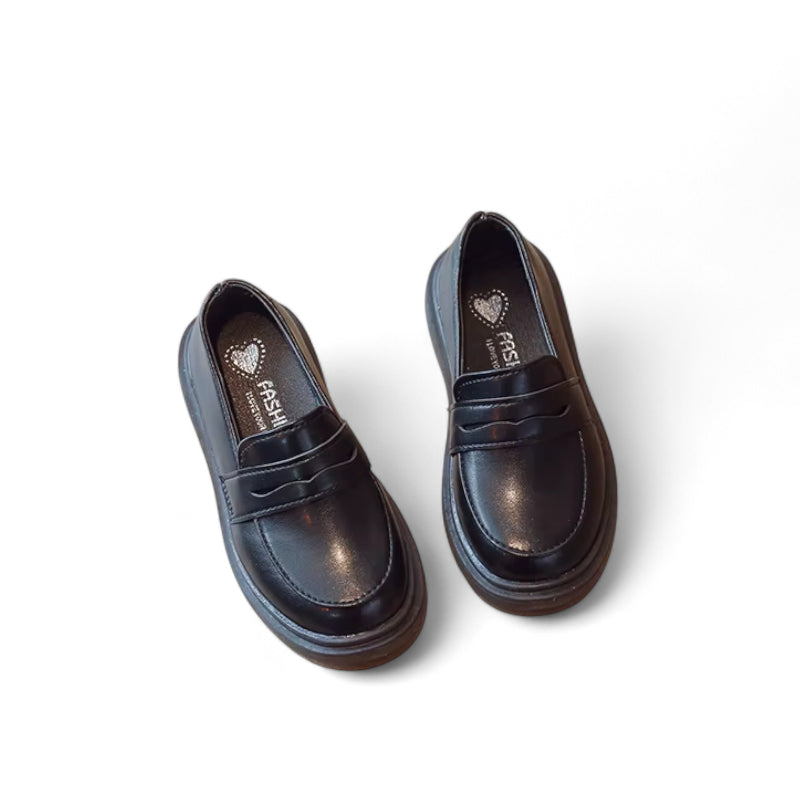 Mocassin Cuir Garçon à Talon