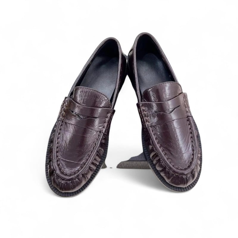 Mocassin Cuir Premium Bordeaux Femme