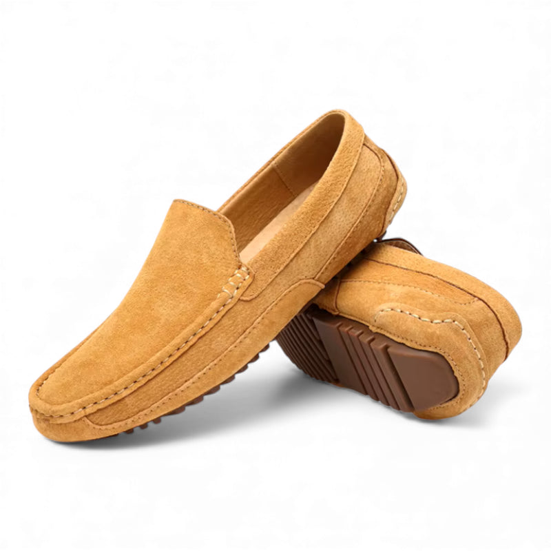 Mocassin Daim Camel Homme Chic