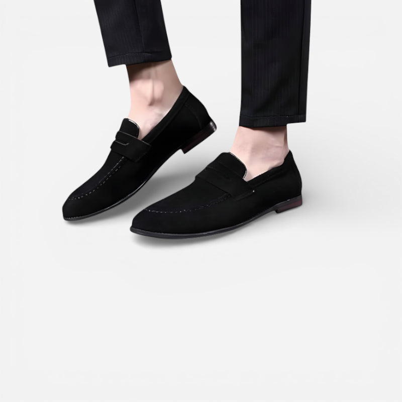 Mocassin Homme Daim Noir