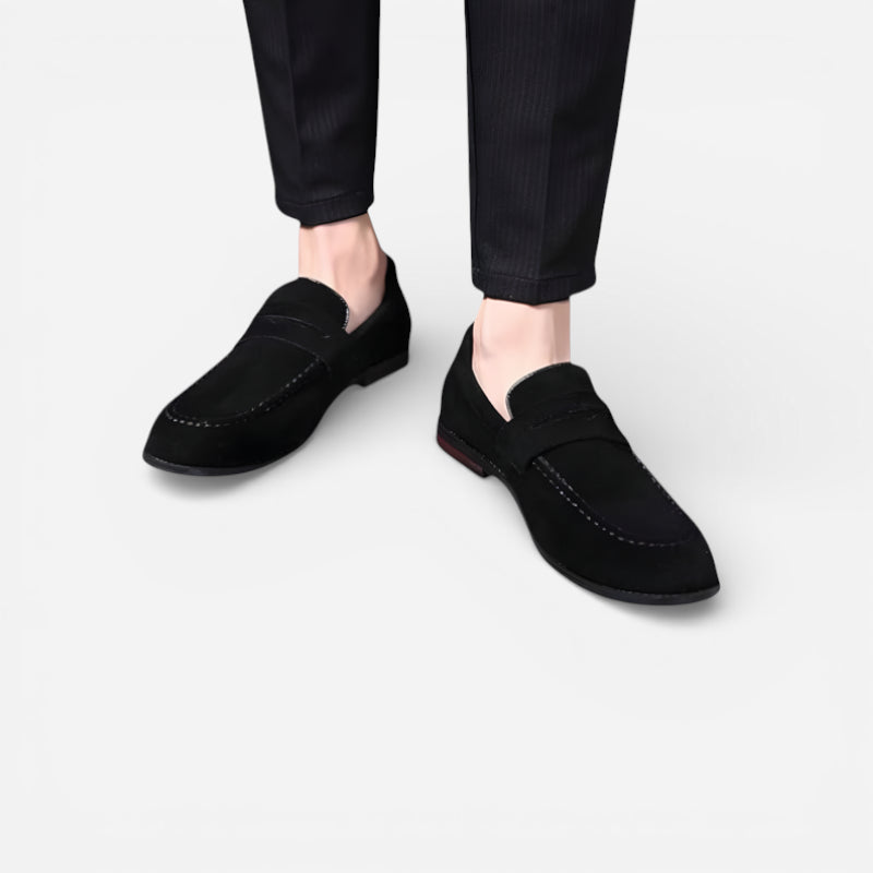 Mocassin Homme Daim Noir