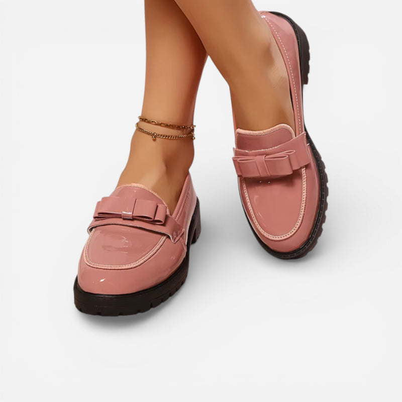 Mocassin Femme Daim Rose
