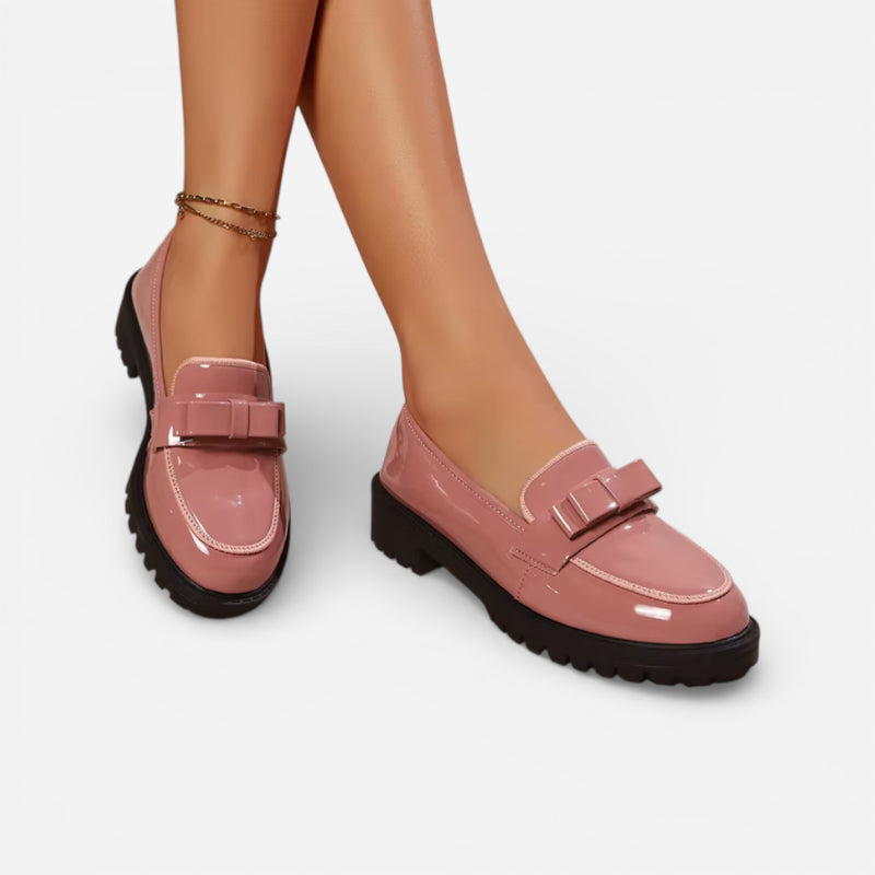 Mocassin Femme Daim Rose