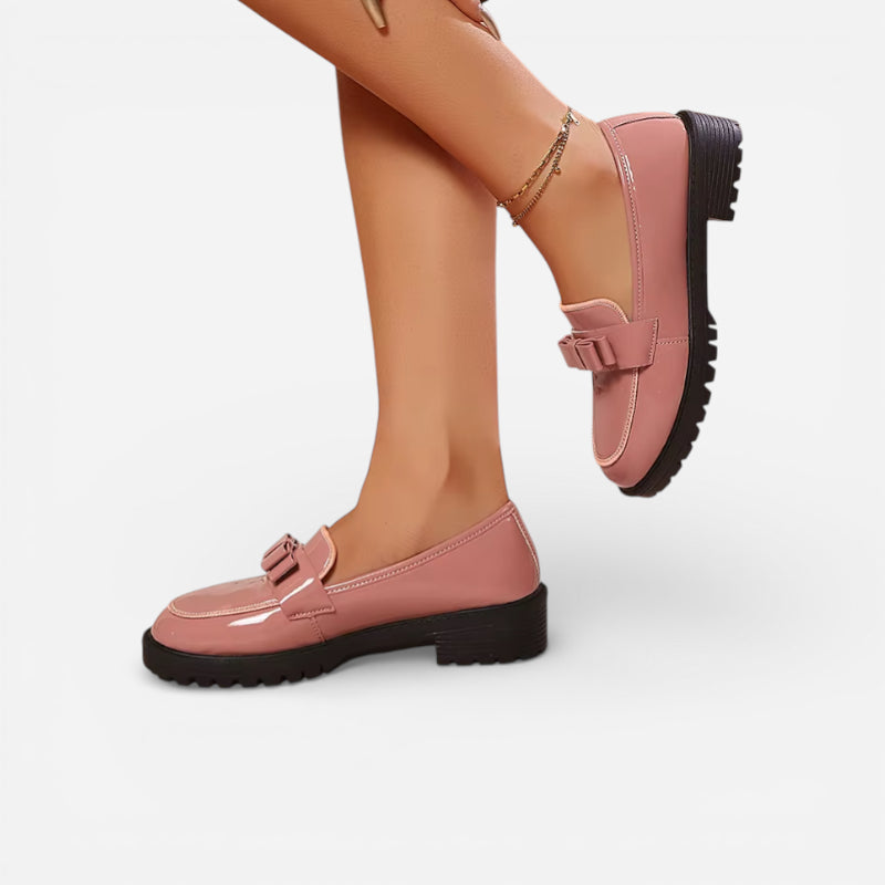 Mocassin Femme Daim Rose