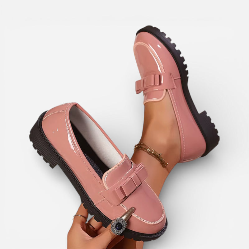 Mocassin Femme Daim Rose