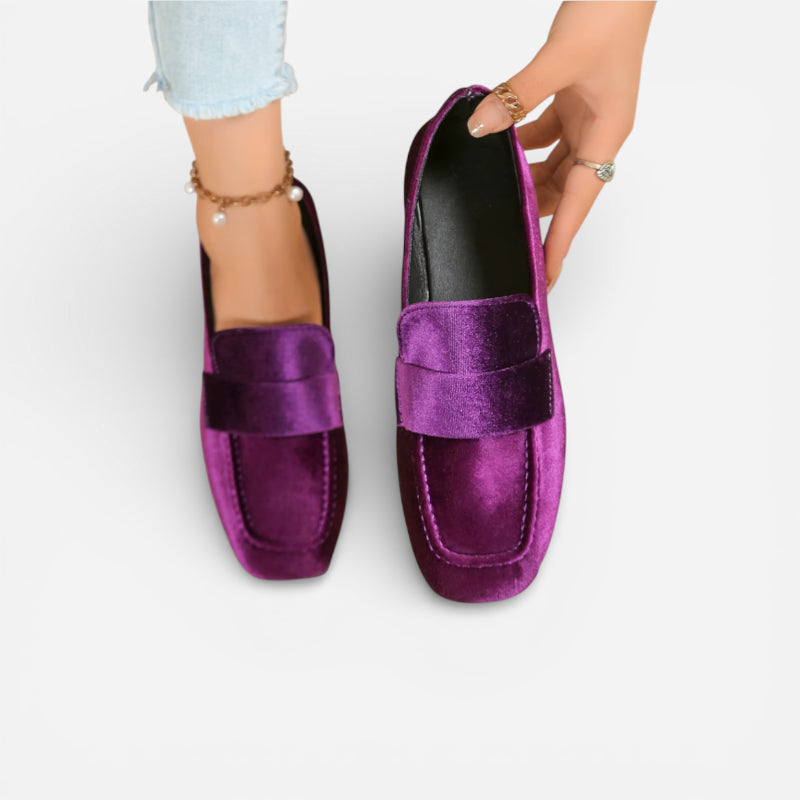 Mocassin Bateau Pour Femme Violet