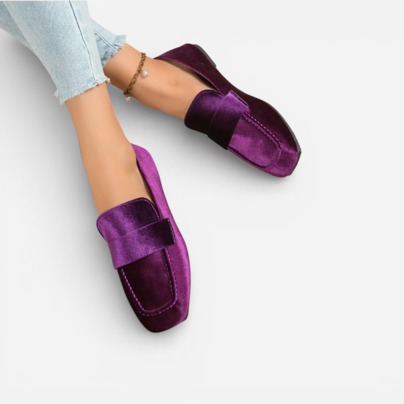Mocassin Bateau Pour Femme Violet
