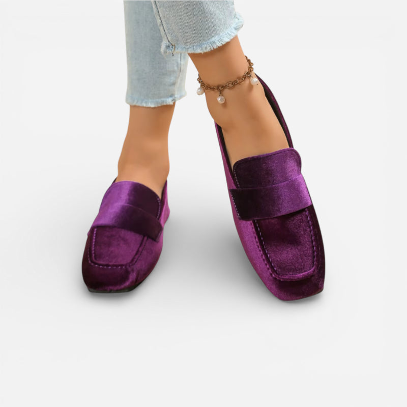 Mocassin Bateau Pour Femme Violet