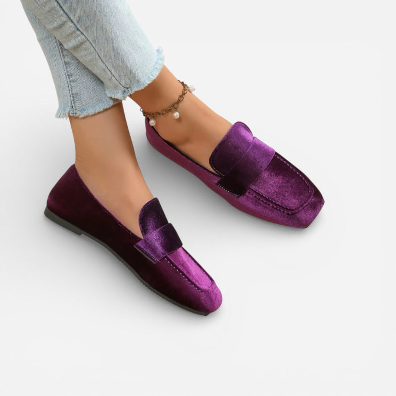 Mocassin Bateau Pour Femme Violet